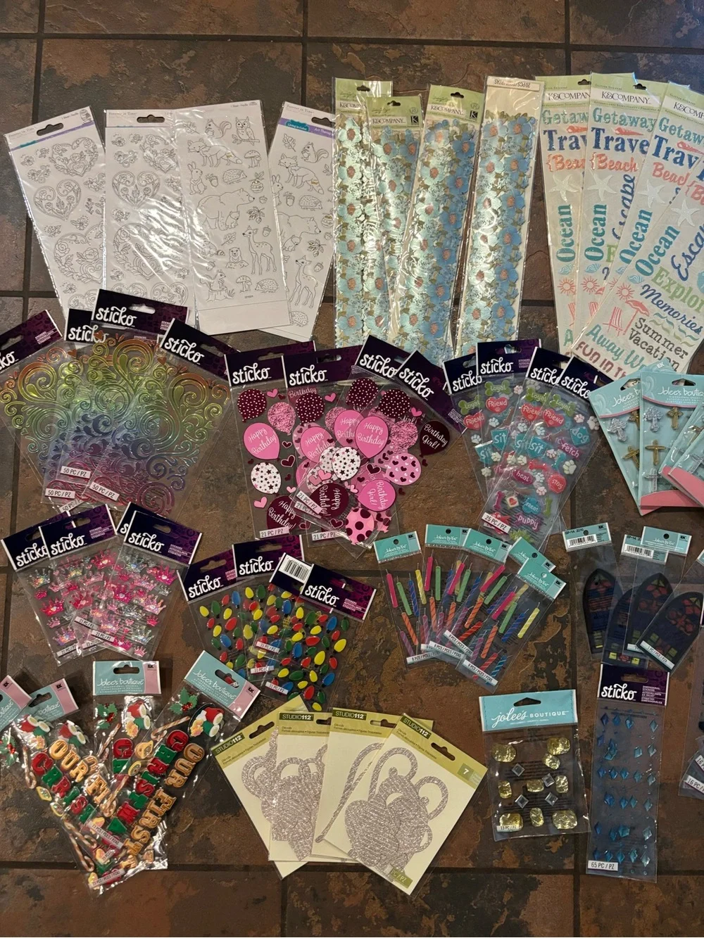 Huge scrapbooking stickers embellishments bundle #12